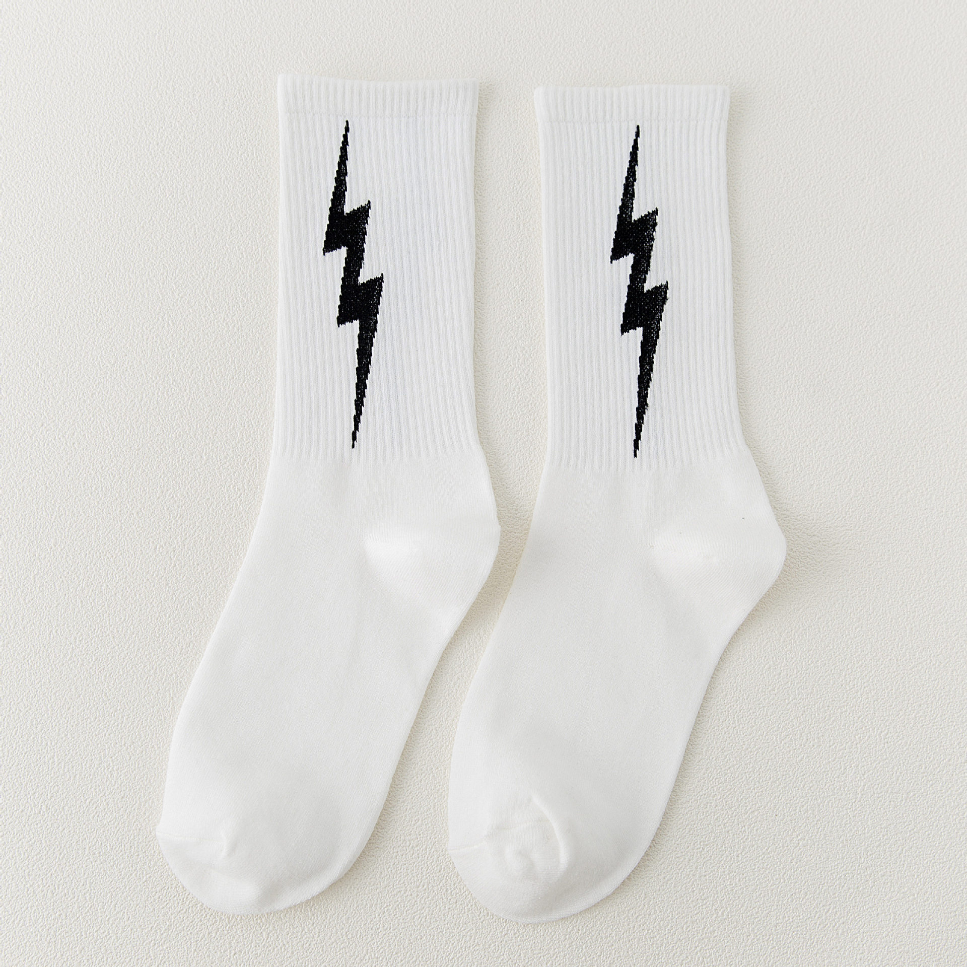 Dongkuan Cotton Socks Socks Tide Of Street Lightning Skateboard Pure Cotton Socks In Tube Socks Sports